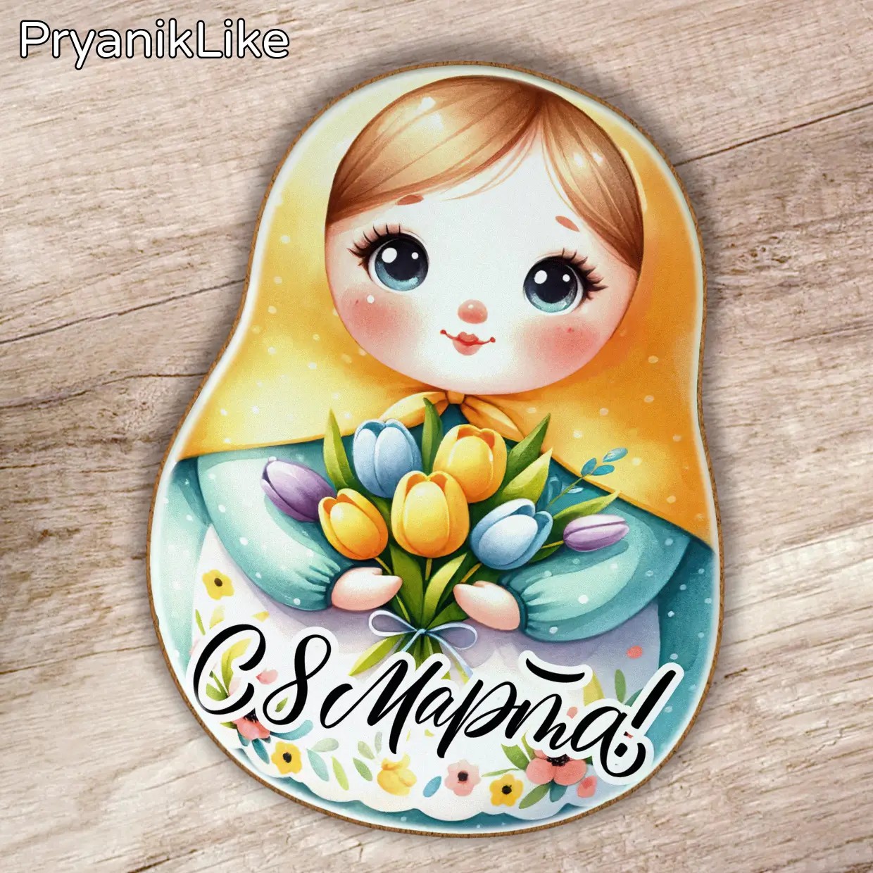 Пряник матрешка